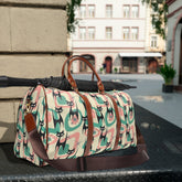 Kate McEnroe New York Atomic Kitschy Cat Travel Bag, Mid Century Modern Retro Geometric Starburst Weekender Carry on BagDuffel Bags16848540604138601256