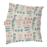 Kate McEnroe New York Atomic Mid Century Modern Pillowcase, Retro Geometric Pink Teal BeddingPillowcases1250