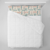 Kate McEnroe New York Atomic Mid Century Modern Pillowcase, Retro Geometric Pink Teal BeddingPillowcases1250