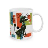 Kate McEnroe New York Atomic Poodle Coffee Mug, Retro MCM Starburst Mid Century ModernMugs28900786853722092421
