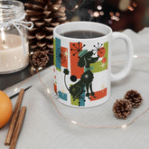 Kate McEnroe New York Atomic Poodle Coffee Mug, Retro MCM Starburst Mid Century ModernMugs28900786853722092421