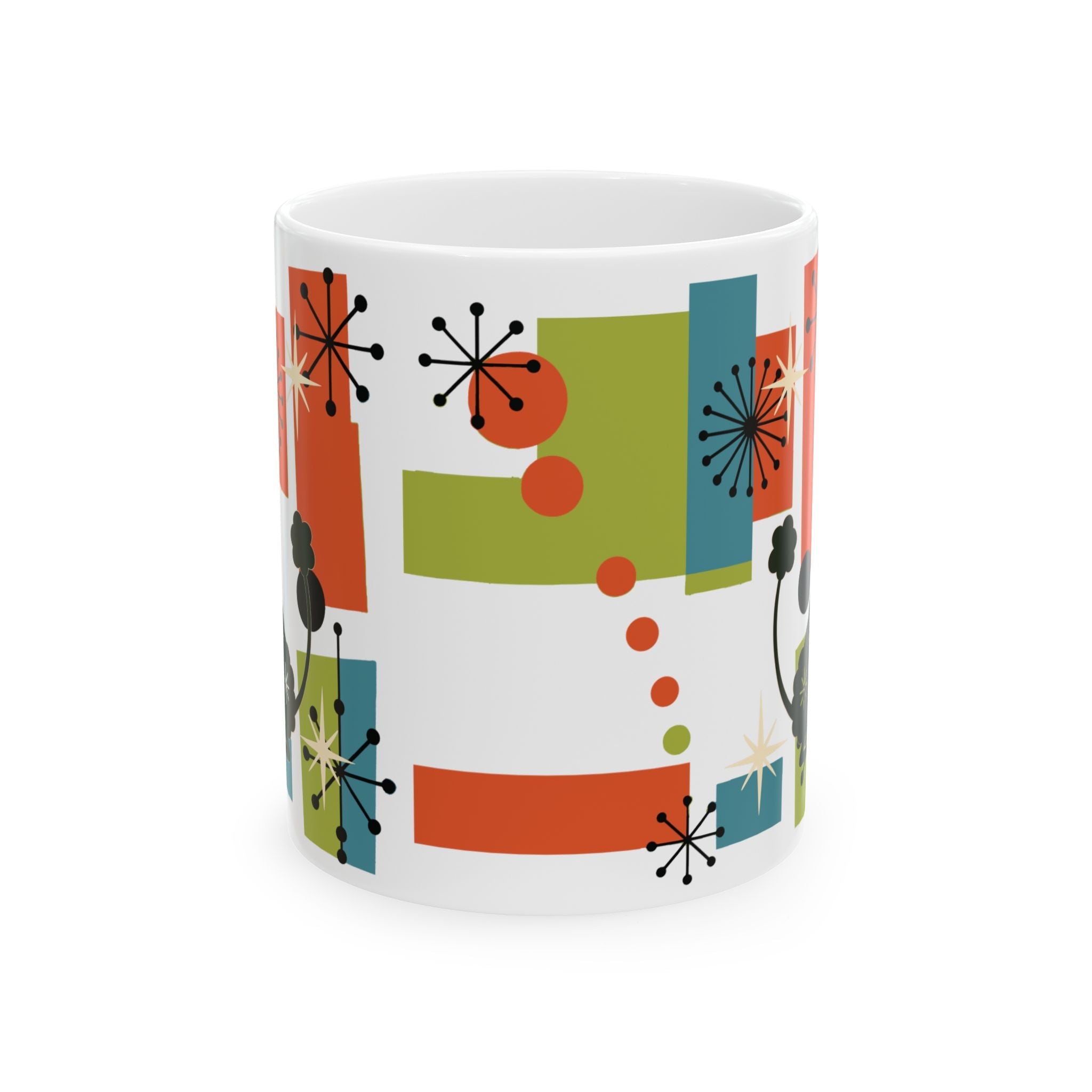 Kate McEnroe New York Atomic Poodle Coffee Mug, Retro MCM Starburst Mid Century ModernMugs28900786853722092421