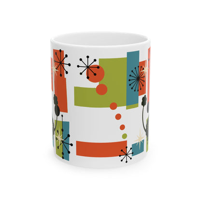 Kate McEnroe New York Atomic Poodle Coffee Mug, Retro MCM Starburst Mid Century ModernMugs28900786853722092421