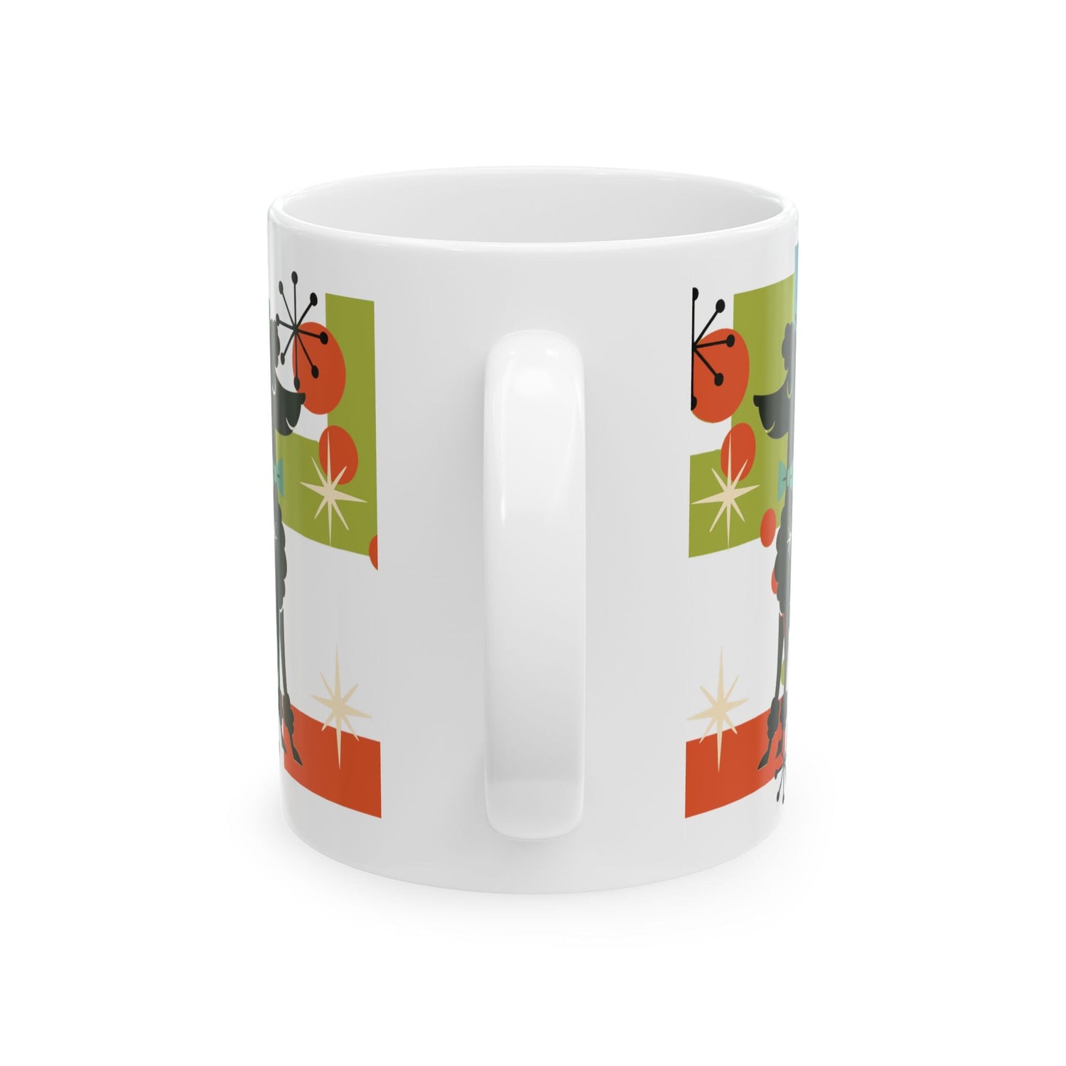 Kate McEnroe New York Atomic Poodle Coffee Mug, Retro MCM Starburst Mid Century ModernMugs28900786853722092421