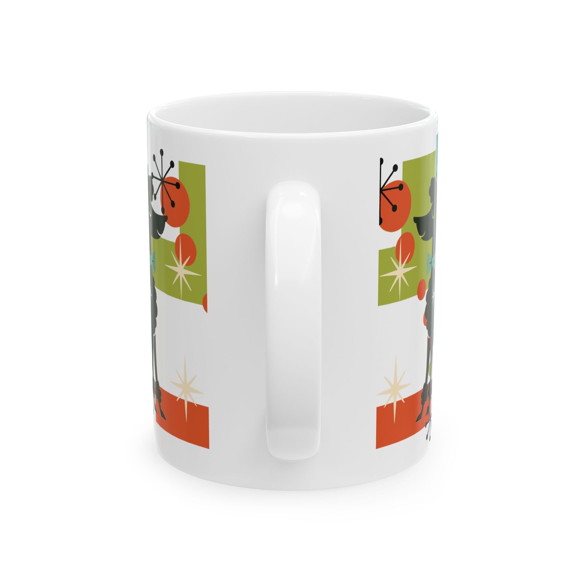 Kate McEnroe New York Atomic Poodle Coffee Mug, Retro MCM Starburst Mid Century ModernMugs28900786853722092421