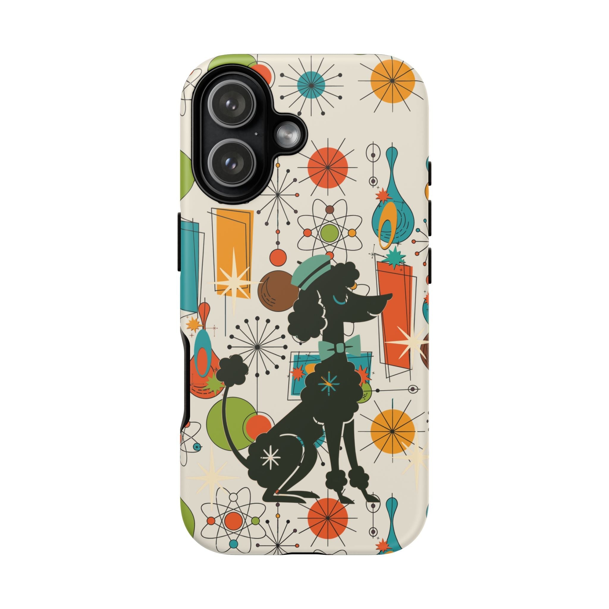 Kate McEnroe New York Atomic Poodle Mid Century Modern iPhone Case, Retro Starburst Mod CoverPhone Cases25420033977138166910