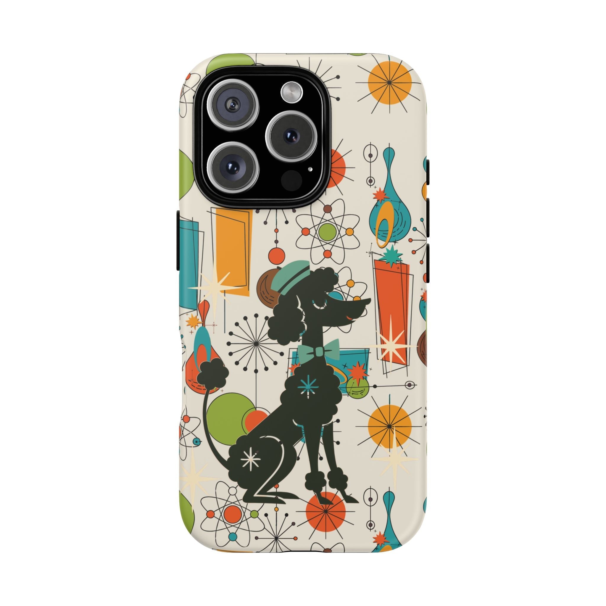 Kate McEnroe New York Atomic Poodle Mid Century Modern iPhone Case, Retro Starburst Mod CoverPhone Cases56075400711037249689