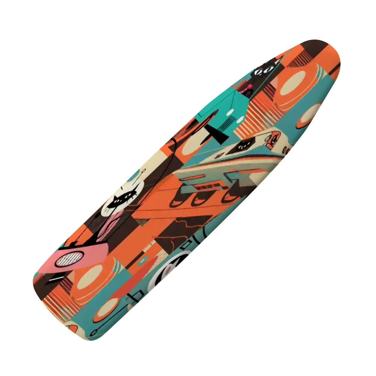 Kate McEnroe New York Atomic Space Cats, Sputnik Mid Century Modern Ironing Board CoverIroning Board CoversGdBJjPtHQg
