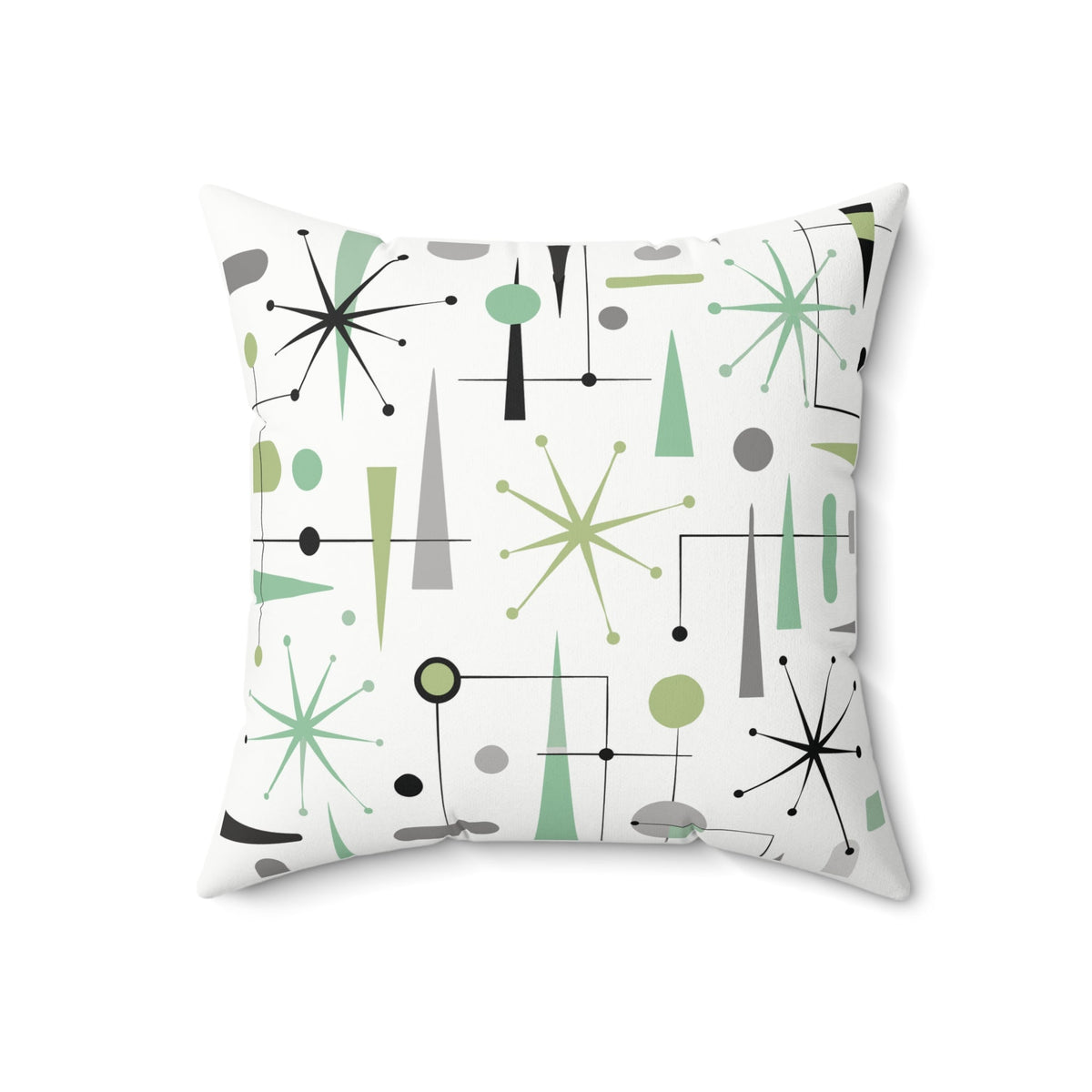 Kate McEnroe New York Atomic Sputnik Mid Century Modern Retro Throw PillowThrow Pillows16989484351526328129