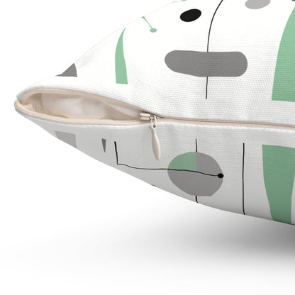 Kate McEnroe New York Atomic Sputnik Mid Century Modern Retro Throw PillowThrow Pillows16989484351526328129