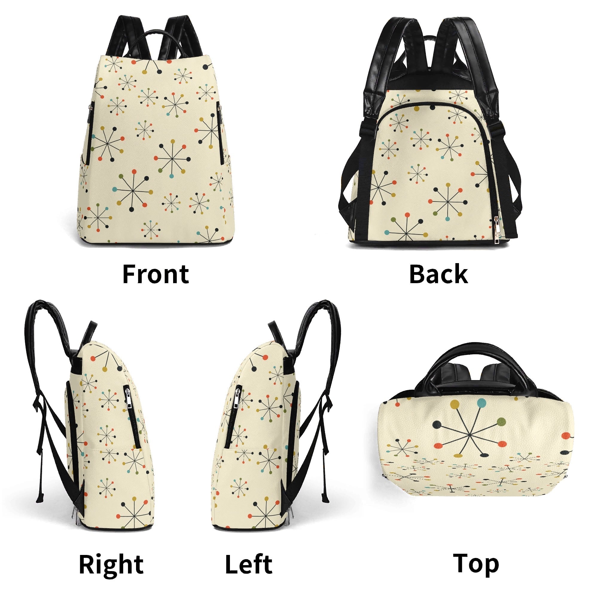 Kate McEnroe New York Atomic Starburst 50s Retro Backpack Mid Century Modern DaypackBackpacksNGZKZD5W-1