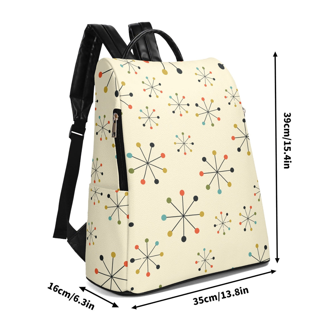 Kate McEnroe New York Atomic Starburst 50s Retro Backpack Mid Century Modern DaypackBackpacksNGZKZD5W-1