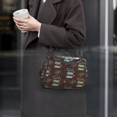 Kate McEnroe New York Atomic Starburst Boomerang Kisslock Purse, Mid Century Modern HandbagCrossbody BagsD3187088