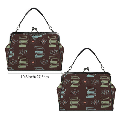 Kate McEnroe New York Atomic Starburst Boomerang Kisslock Purse, Mid Century Modern HandbagCrossbody BagsD3187088