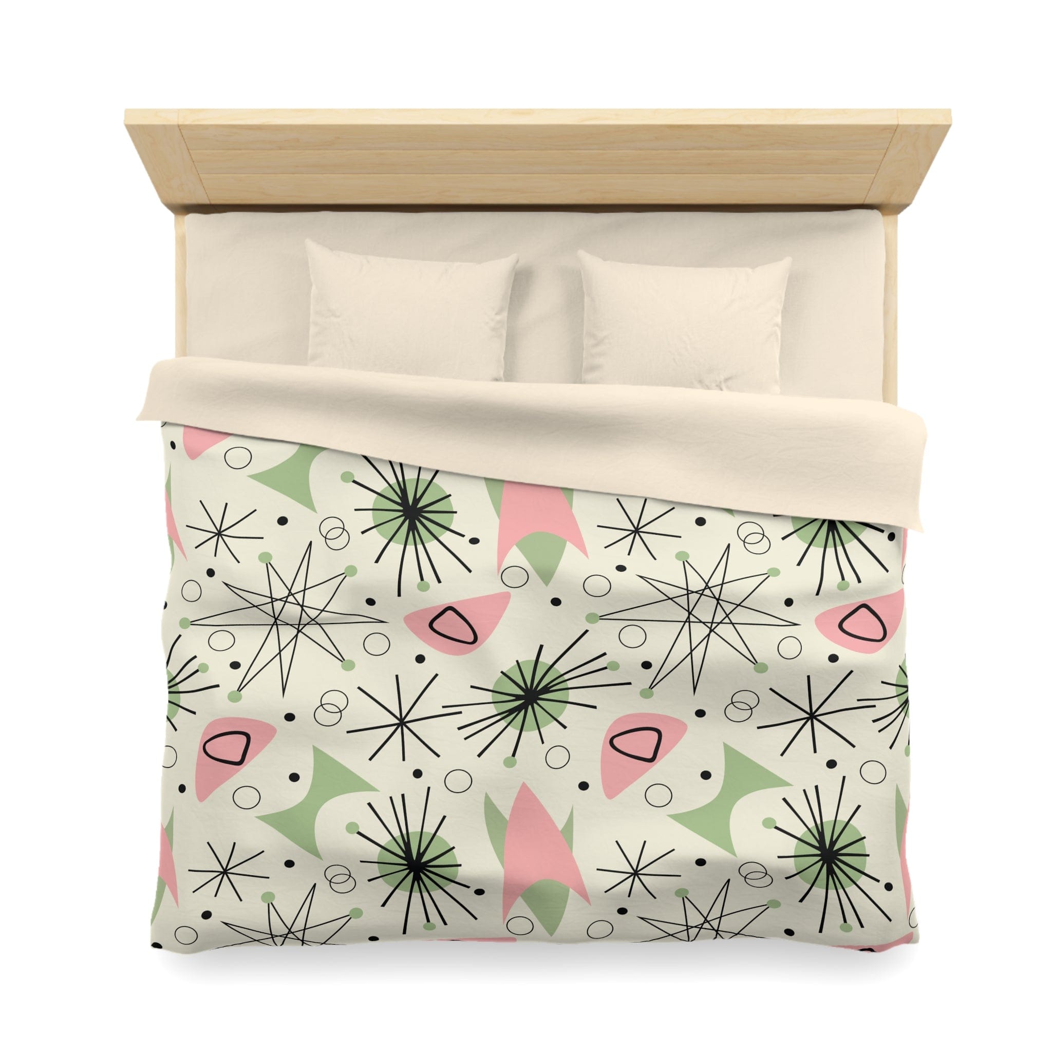 Kate McEnroe New York Atomic Starburst Duvet Cover - Vintage Retro Franciscan Inspired Mid Century Bedding - KM13839923Duvet Covers14888158938634146754