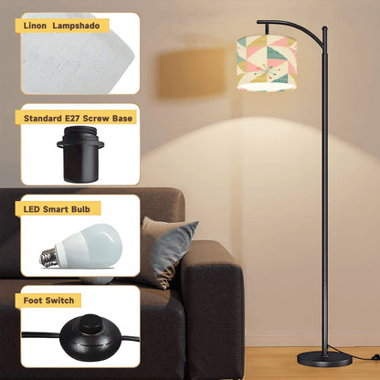 Kate McEnroe New York Atomic Starburst Geometric Arc Floor Lamp, Mid Century Modern Retro LightingArc Floor Lamps27V8KVqm6P