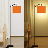 Kate McEnroe New York Atomic Starburst Geometric Diamond Mid Century Modern Orange Drum Lamp ShadeLamp ShadesgJCY6xr4Yq