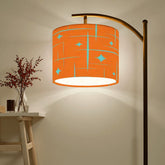 Kate McEnroe New York Atomic Starburst Geometric Diamond Mid Century Modern Orange Drum Lamp ShadeLamp ShadesgJCY6xr4Yq