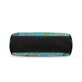 Kate McEnroe New York Atomic Starburst Kiss Lock Handbag Mid Century Modern Turquoise PurseCrossbody BagsD3270088