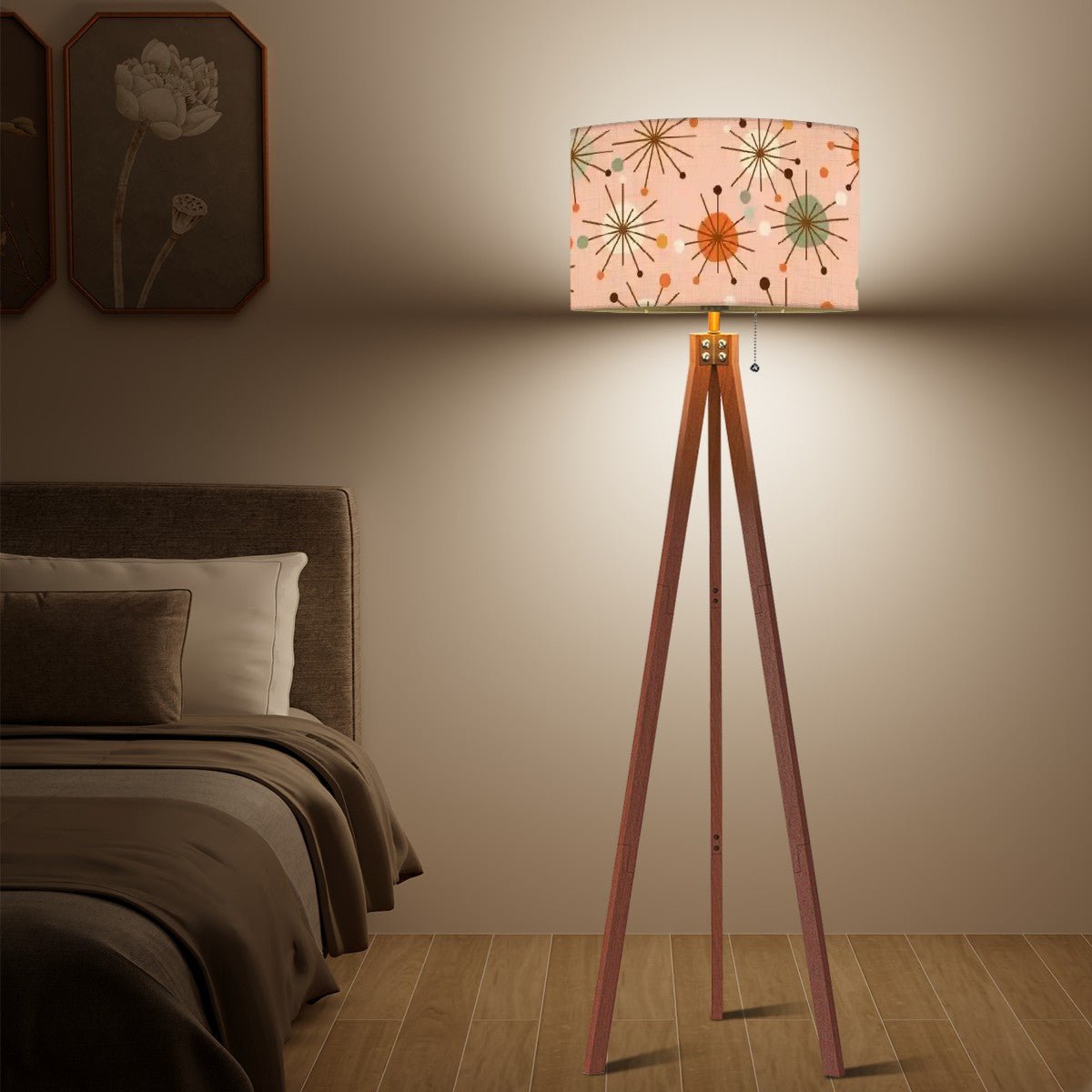 Kate McEnroe New York Atomic Starburst Mid Century Modern Drum Lamp ShadeLamp ShadesFwETsbguSE