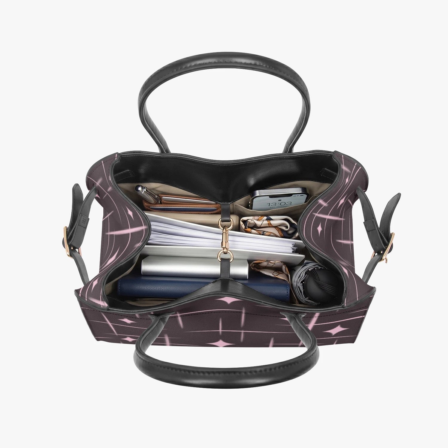 Kate McEnroe New York Atomic Starburst Mid Century Modern Handbag, Retro Top Handle ToteHandbagsl4cf4k0j_001