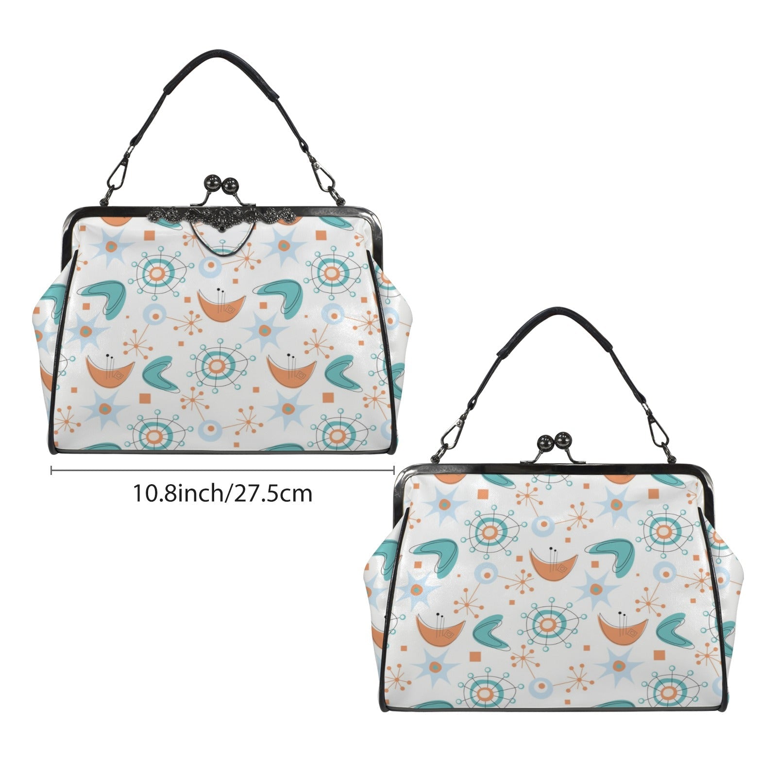 Kate McEnroe New York Atomic Starburst Mid Century Modern Kisslock Crossbody BagCrossbody BagsD3274946