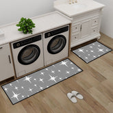 Kate McEnroe New York Atomic Starburst Mid Century Modern Kitchen Mat Set, Retro 1950s RugsKitchen Floor MatsxNnA5Z03KA