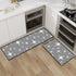 Kate McEnroe New York Atomic Starburst Mid Century Modern Kitchen Mat Set, Retro 1950s RugsKitchen Floor MatsxNnA5Z03KA