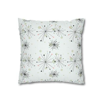 Kate McEnroe New York Atomic Starburst Mid Century Modern Throw Pillow Cover, Retro Pastel 1950s MCM Cushion CoverThrow Pillow Covers12458727191314506098