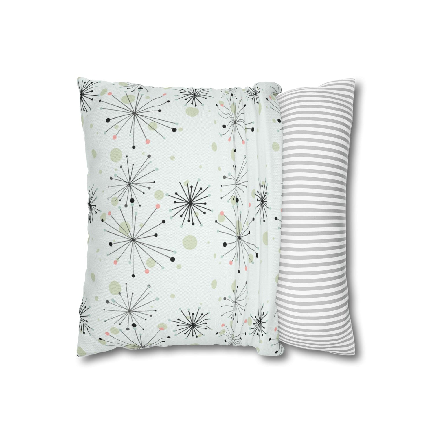 Kate McEnroe New York Atomic Starburst Mid Century Modern Throw Pillow Cover, Retro Pastel 1950s MCM Cushion CoverThrow Pillow Covers53799313308631764034