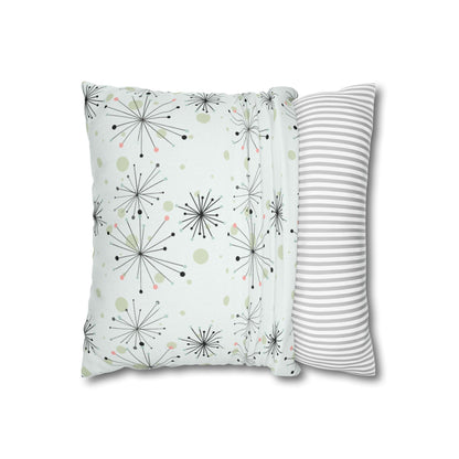 Kate McEnroe New York Atomic Starburst Mid Century Modern Throw Pillow Cover, Retro Pastel 1950s MCM Cushion CoverThrow Pillow Covers53799313308631764034