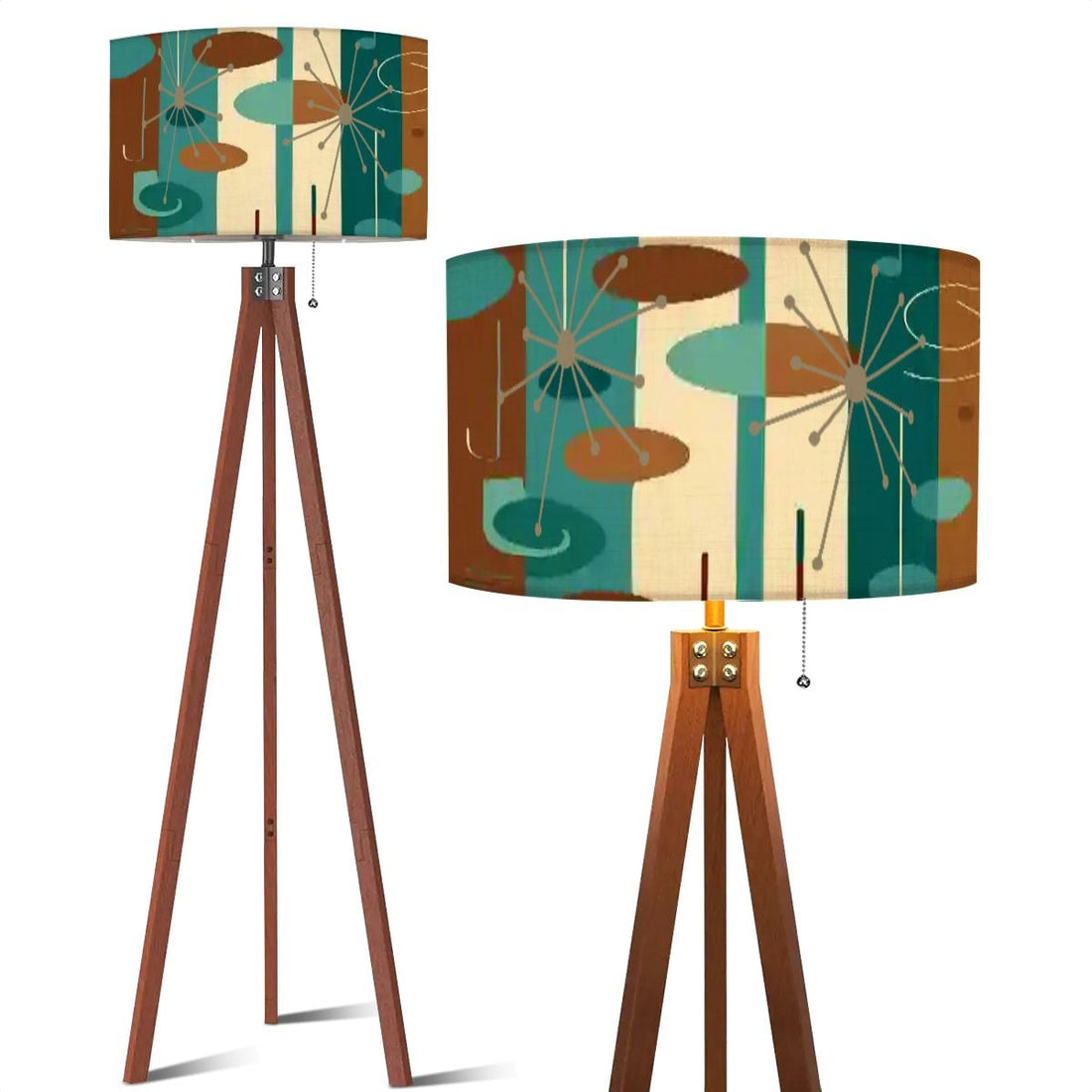 Kate McEnroe New York Atomic Starburst Retro Tripod Floor Lamp Mid Century Modern MCM Accent LightingTripod Floor LampsEUAdGuvifh