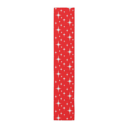 Kate McEnroe New York Atomic Starburst Table Runner, Mid Century Modern Retro Red Dining Table Decor, 50s Style Geometric Home AccentTable Runners29208221431923832281