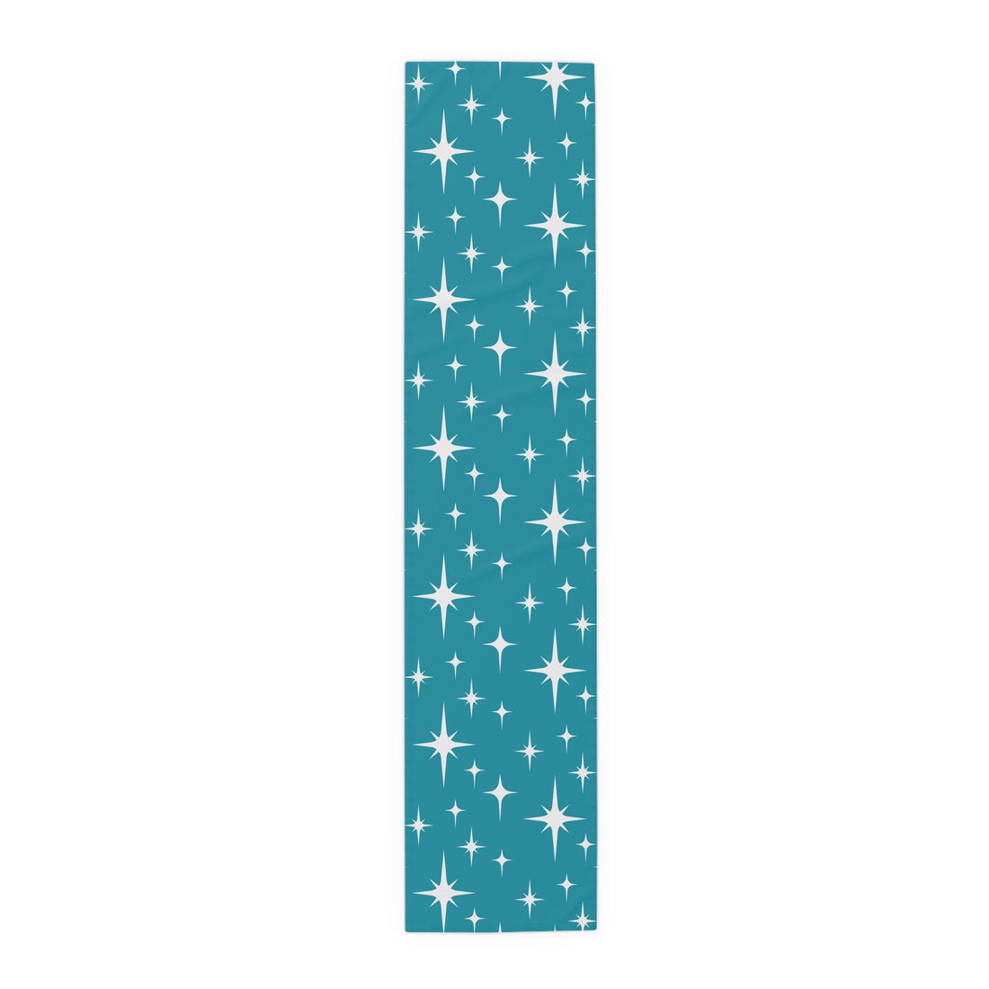 Kate McEnroe New York Atomic Starburst Table Runner, Mid Century Modern Retro Teal Dining Table Decor, 50s Style Geometric Home AccentTable Runners31384443466371359047