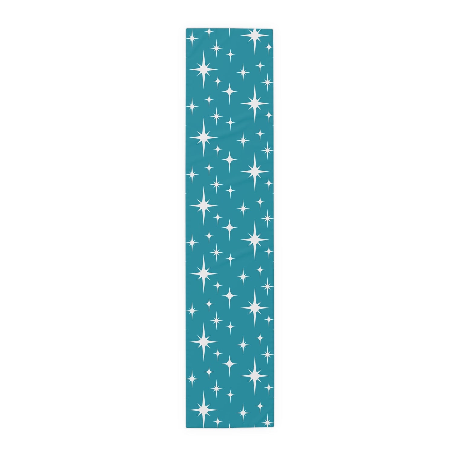 Kate McEnroe New York Atomic Starburst Table Runner, Mid Century Modern Retro Teal Dining Table Decor, 50s Style Geometric Home AccentTable Runners31384443466371359047