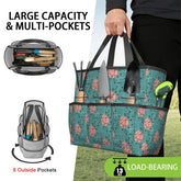 Kate McEnroe New York Atomic Starburst Teal Mid Century Modern Garden Tool BagGarden Tool Bag0YWTHGYQiL