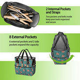 Kate McEnroe New York Atomic Starburst Teal Mid Century Modern Garden Tool BagGarden Tool Bag0YWTHGYQiL
