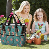 Kate McEnroe New York Atomic Starburst Teal Mid Century Modern Garden Tool BagGarden Tool Bag0YWTHGYQiL