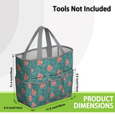 Kate McEnroe New York Atomic Starburst Teal Mid Century Modern Garden Tool BagGarden Tool BaguVS0pyVAZ8