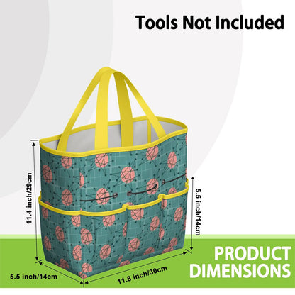 Kate McEnroe New York Atomic Starburst Teal Mid Century Modern Garden Tool BagGarden Tool BaguVS0pyVAZ8