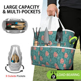 Kate McEnroe New York Atomic Starburst Teal Mid Century Modern Garden Tool BagGarden Tool BaguVS0pyVAZ8