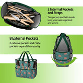 Kate McEnroe New York Atomic Starburst Teal Mid Century Modern Garden Tool BagGarden Tool BaguVS0pyVAZ8