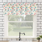 Kate McEnroe New York Atomic Starburst Window Valance, Mid Century Modern MCM Kitchen DecorValancesD3321990