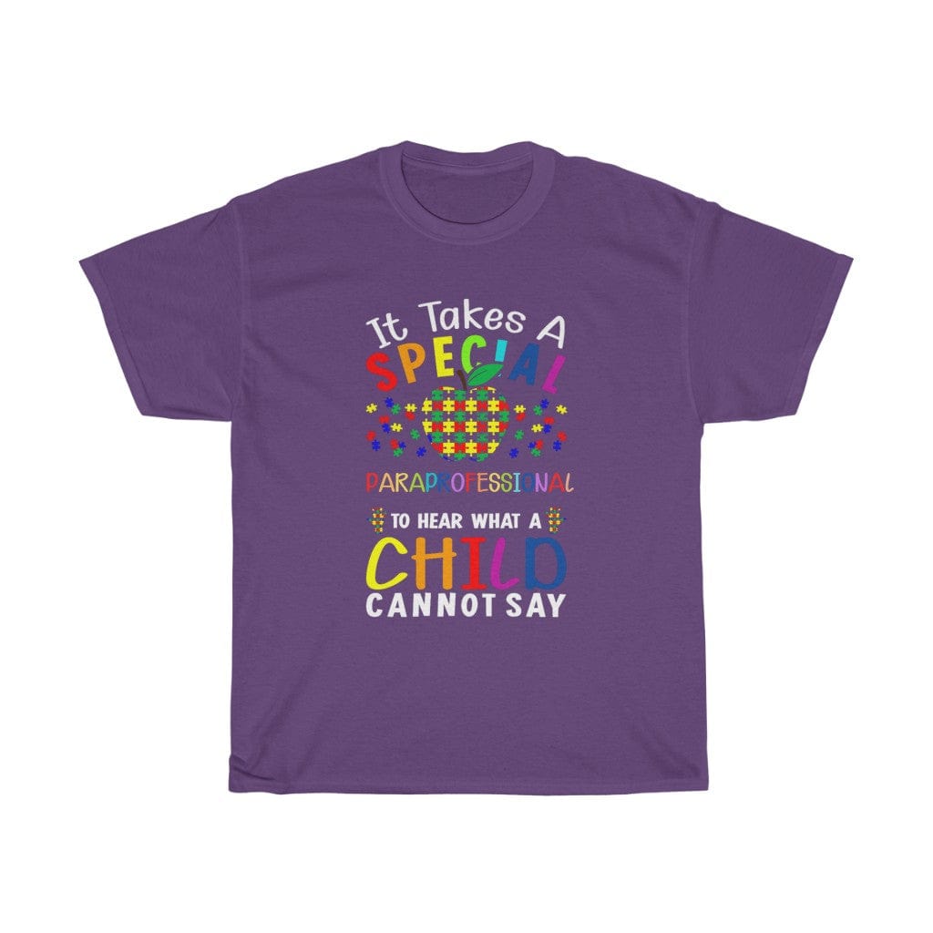Kate McEnroe New York Autism Paraprofessional Shirt T-Shirt Purple / S 21324429553650647591