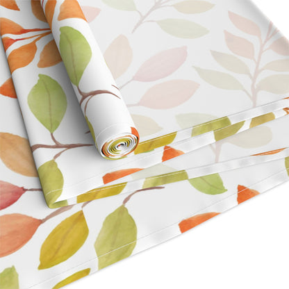 Kate McEnroe New York Autumn Leaves Table Runner, Country Farmhouse Fall Harvest Dining Table DecorationTable Runners54890201543028312672