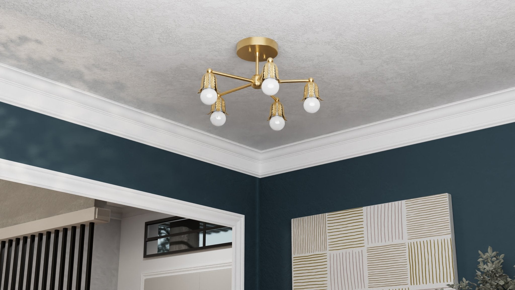 Kate McEnroe New York Baird - Five Light Semi Flush FixtureSemi Flushsku - 39247423111319