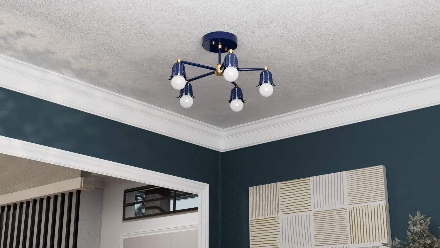 Kate McEnroe New York Baird - Five Light Semi Flush FixtureSemi Flushsku - 39247437791383