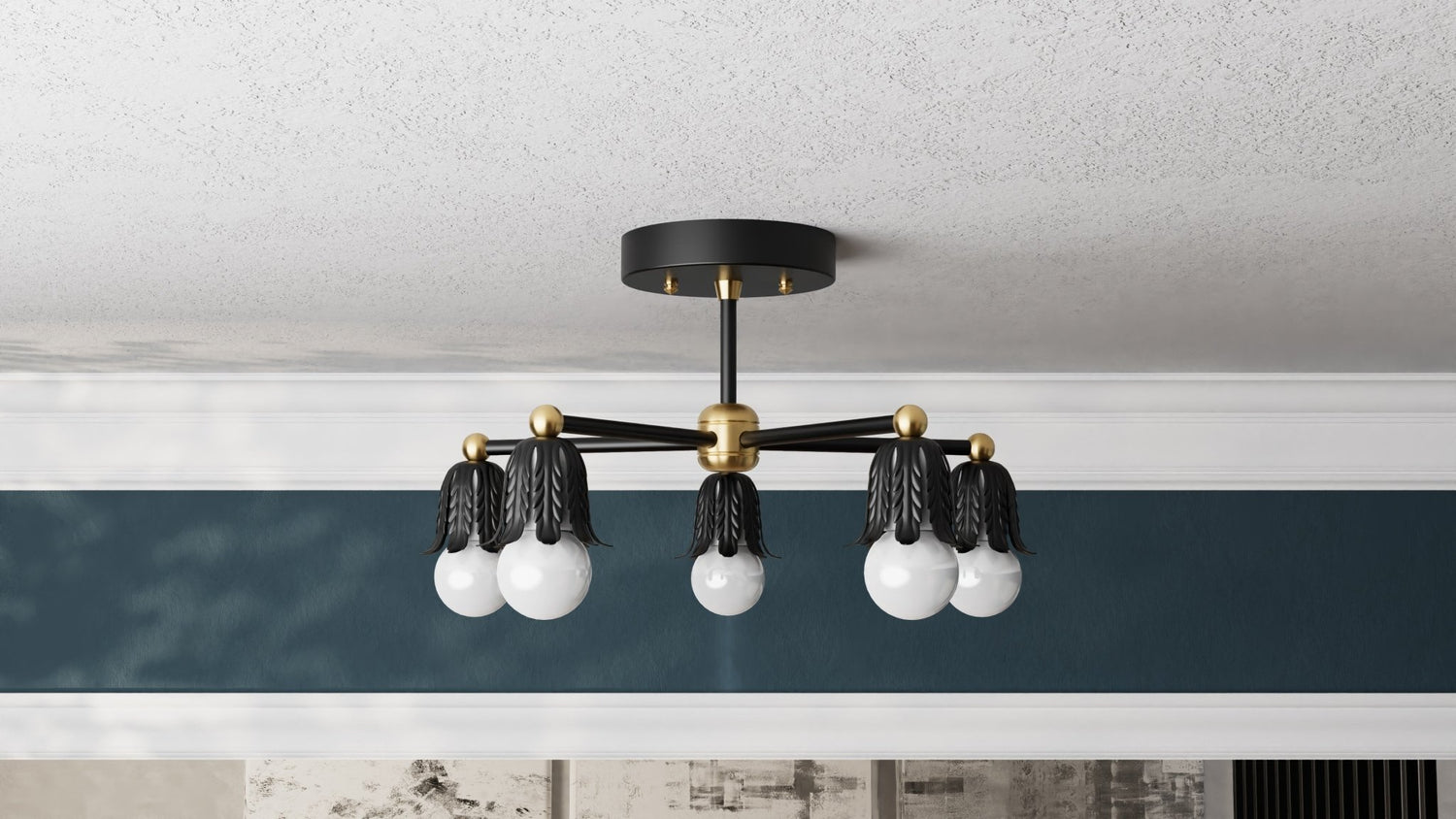 Kate McEnroe New York Baird - Five Light Semi Flush FixtureSemi Flushsku - 39247437791383