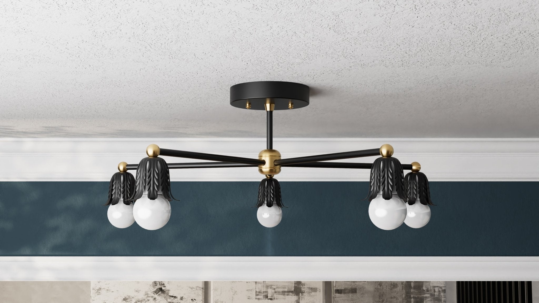 Kate McEnroe New York Baird - Five Light Semi Flush FixtureSemi Flushsku - 39247450472599