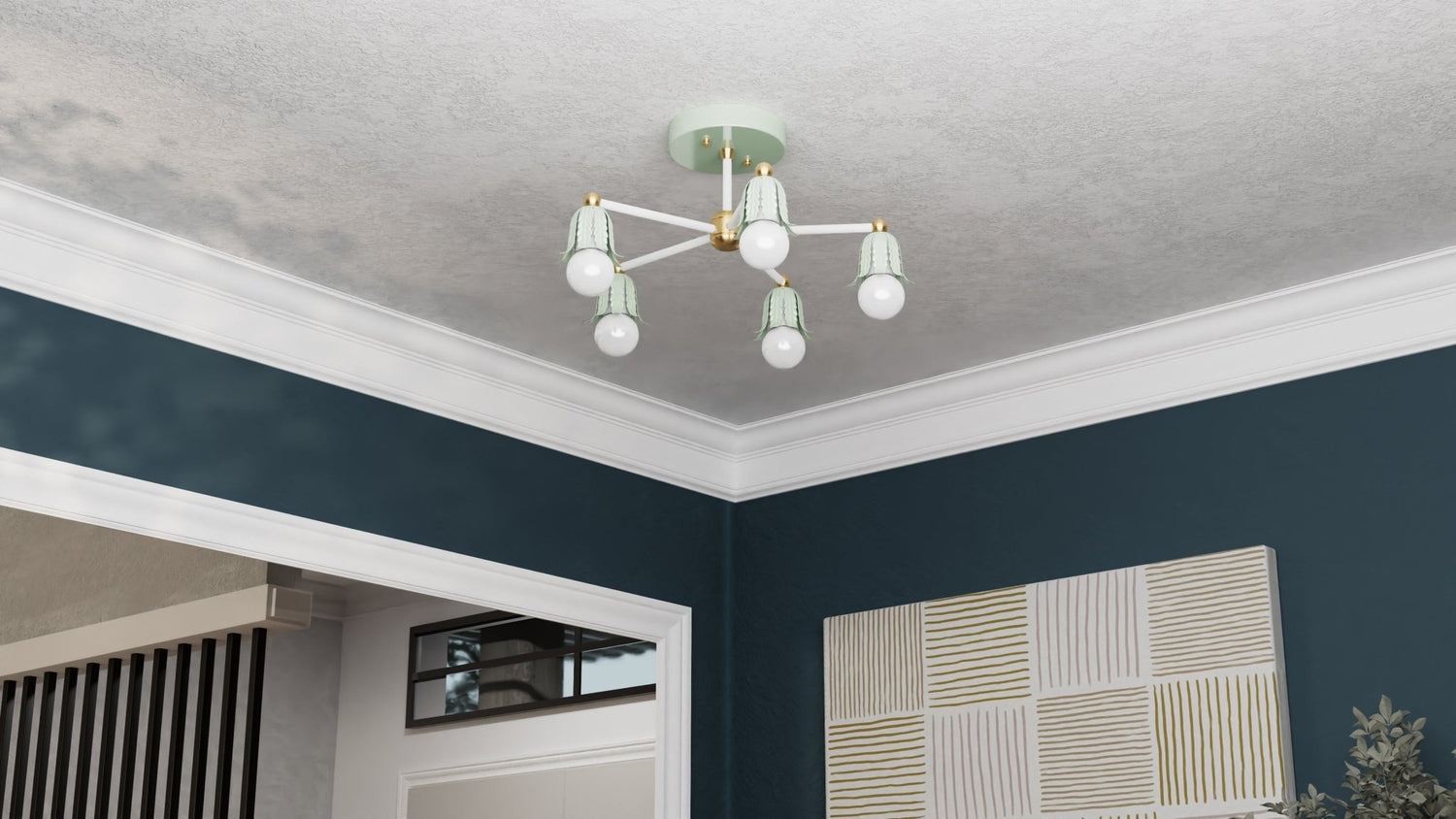 Kate McEnroe New York Baird - Five Light Semi Flush FixtureSemi Flushsku - 39285899690135